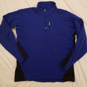 Patagonia R1 Regulator Half Zip Pullover blue/black